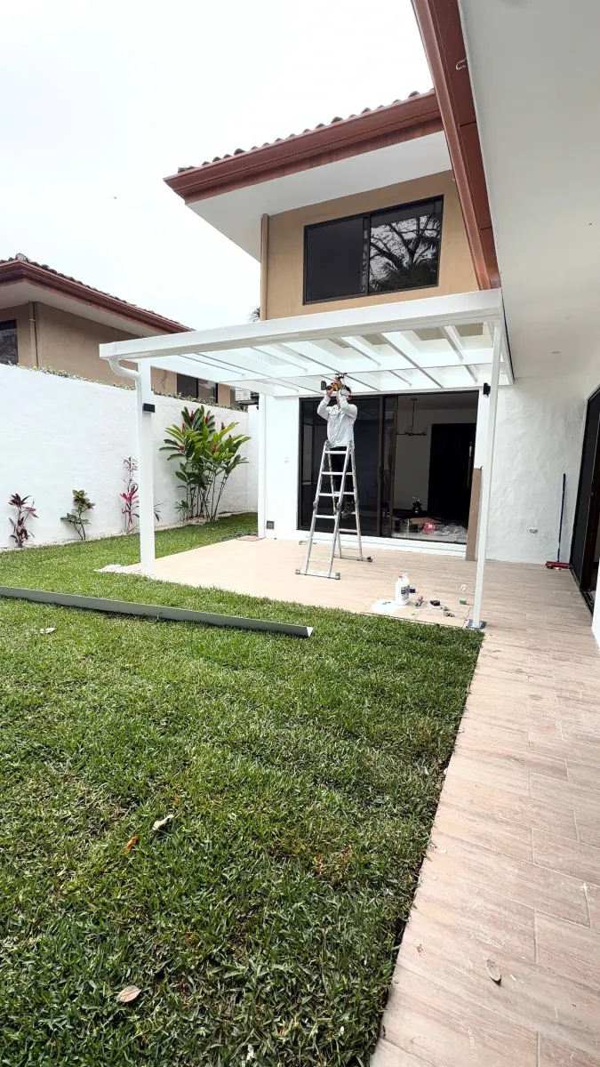 Pérgola terminada